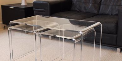 Decorative acrylic pieces and acrylic decoration solutions by Point to Point UAE