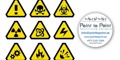 hazard signs supplier in abu dhabi