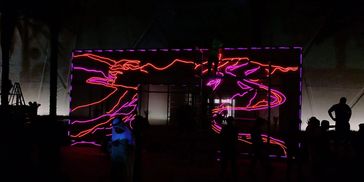 Portable moving LED display screen supplier in UAE for stage and outdoor events