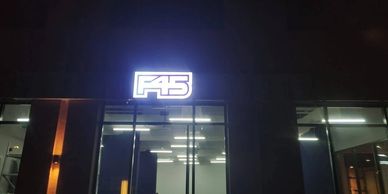 Acrylic Sign Board Installed in Abu Dhabi