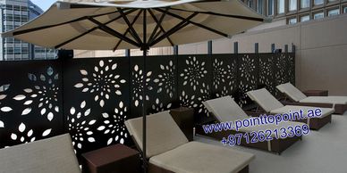 swimming pool partition, mashrabiya swimming pool partition, aluminum decor panel, safety panel. 