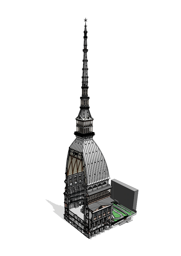 Rilievo BIM Mole Antonelliana di Torino