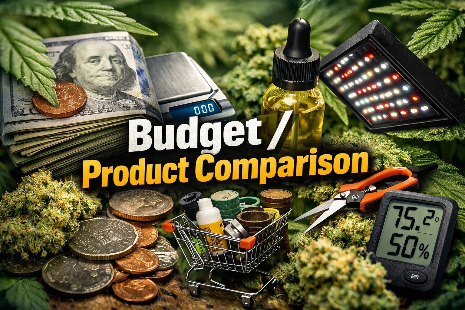 Budget & product comparison for growing cannabis at home.