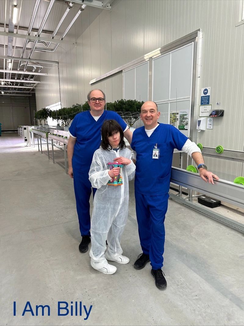 Billy Caldwell with CEO James Duckenfield and CFO Olivier Dehon