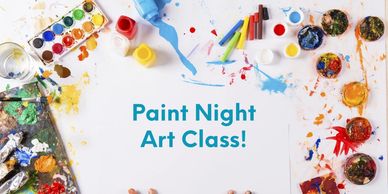 Paint night art class for kids and adults