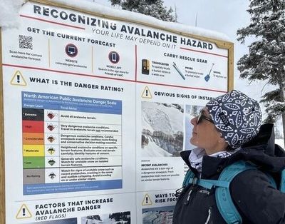 Snowshoeing safely in the backcountry outside of Georgetown, CO.  