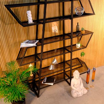 Biblioteca, Organizador, separador de ambientes. mueble industrial REFERENCIA - PARTENON