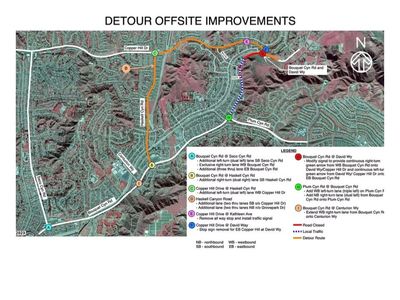Closed road and detour