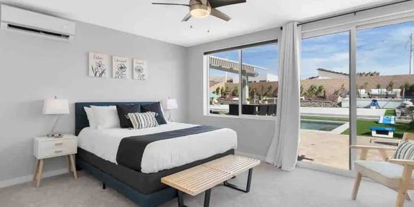 Casita bedroom in desert hot springs vacation rental palm springs coachella valley California