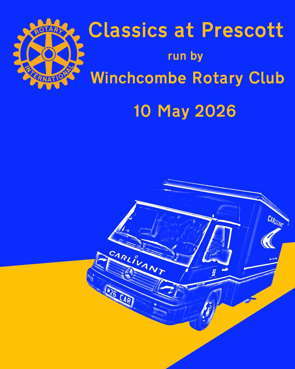 Classics at Prescott Speed Hill Climb
Winchcombe Rotary Club. Car gifts for him and her.