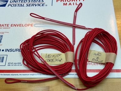 Paraglider lines mailed to customers.