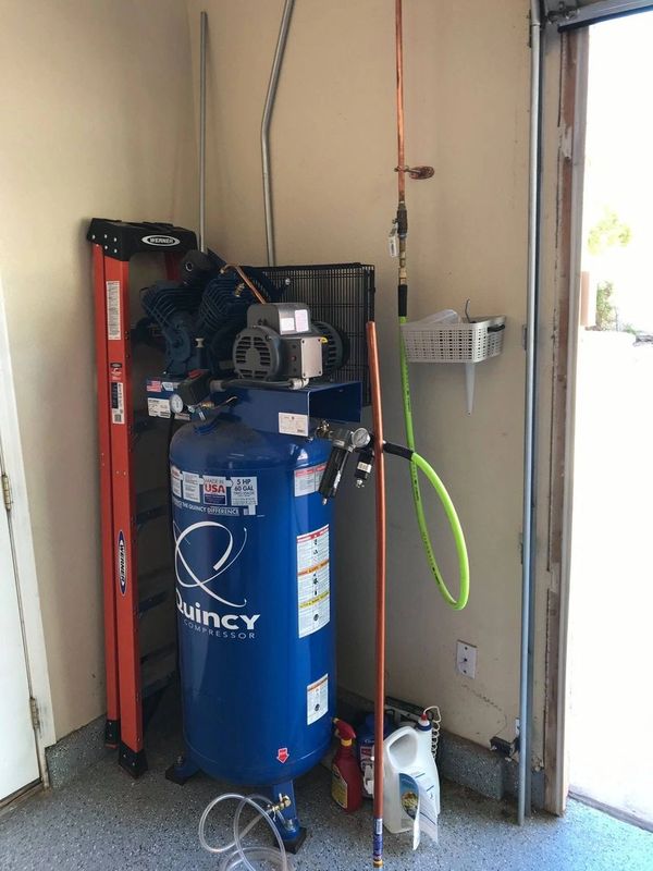 Quincy 5HP air compressor