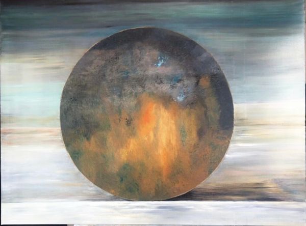 “Sphere in moody light”
Oil on canvas
24”x 36”