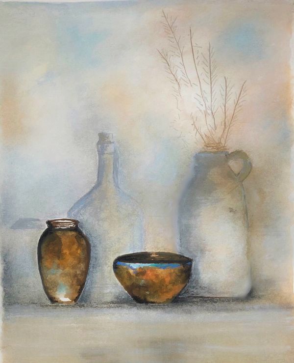 “Pottery collections”
Watercolour on paper
11” x 14”