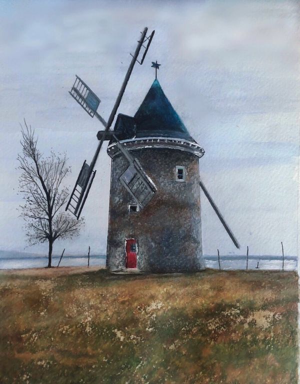 “Moulin St Joachim”
Watercolour on paper
11” x 14”