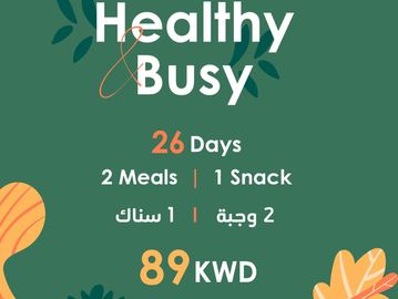 Healthy Busy Program 2 Meals + 1 Snack