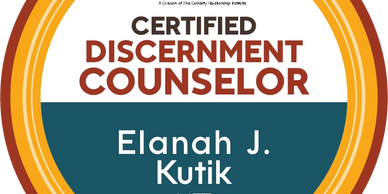 The discernment couples counseling badge certifies we help couples decide to heal together or not.