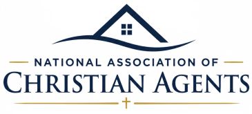 Logo of the National Association of Christian Agents with a house and cross symbol.