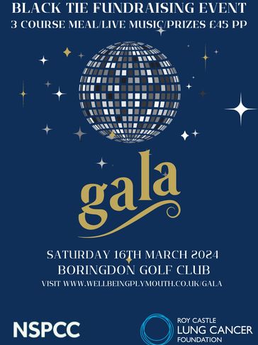 Flyer for fundraising gala