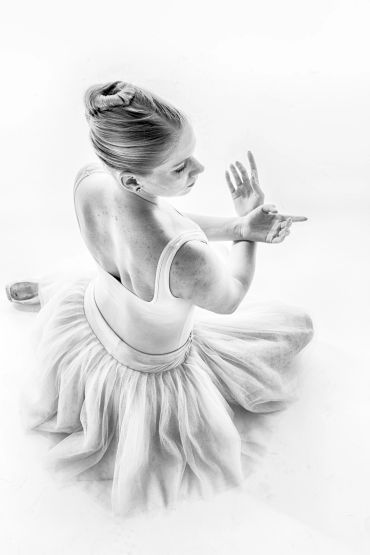 Ballerina in a graceful pose.