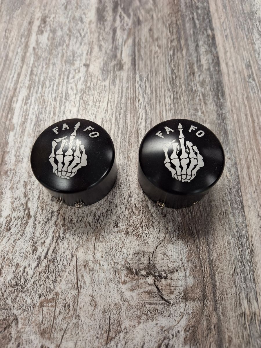 Custom Engraved Motorcycle Axle Covers