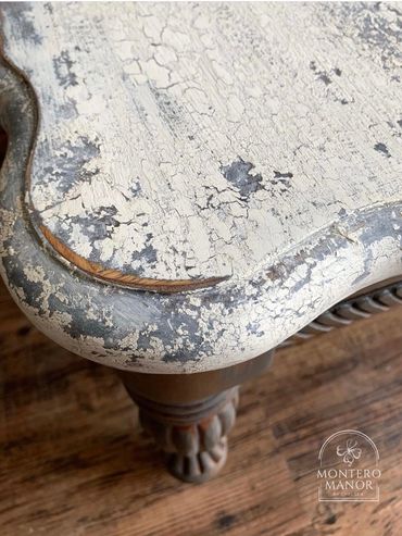 cracked patina table Montero Manor by Chelsea