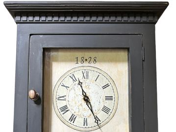 black grandfather clock farmhouse primitive design Montero Manor by Chelsea