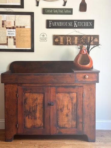 antique dry sink primitive design Montero Manor by Chelsea