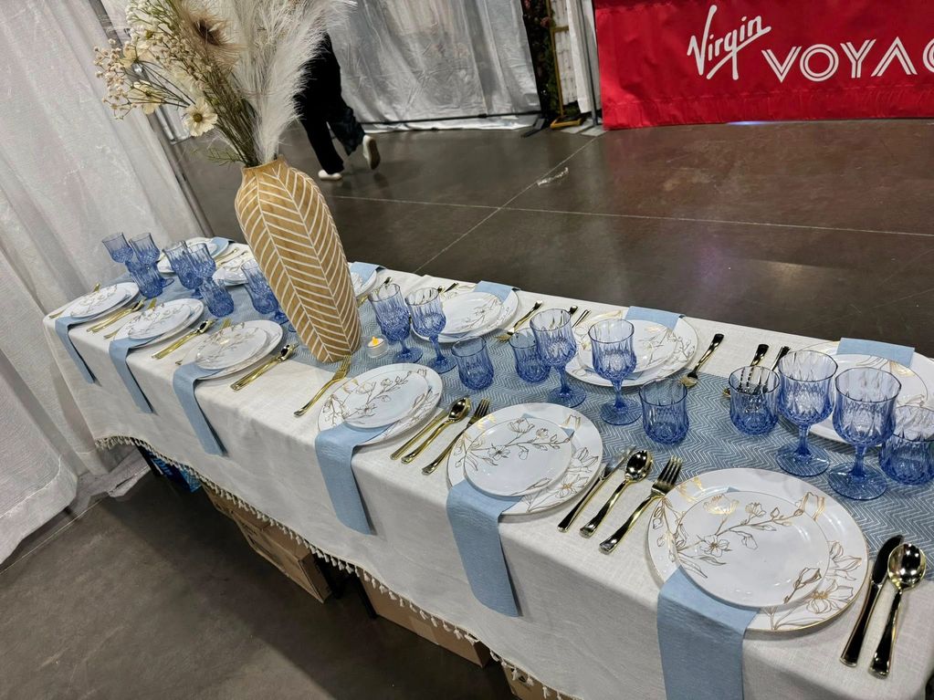 Our Spring bridal show display.  We pack it all and ship to you.  Your vision - fully executed.