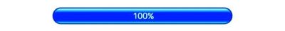 Blue progress bar fully loaded at 100%.