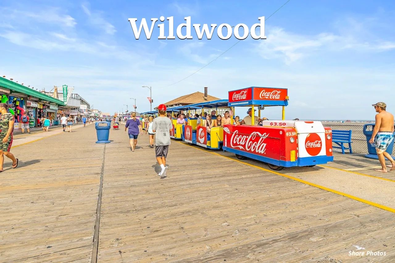 Wildwood Single Homes, Condos, & Multi-family Properties for Sale. Wildwood Boardwalk, Tram Car
