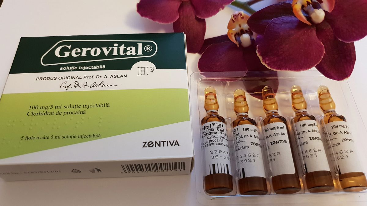 Original Gerovital H3 Injections Dr Ana Aslan Pack Of 5 Boxes 25 Ampoules