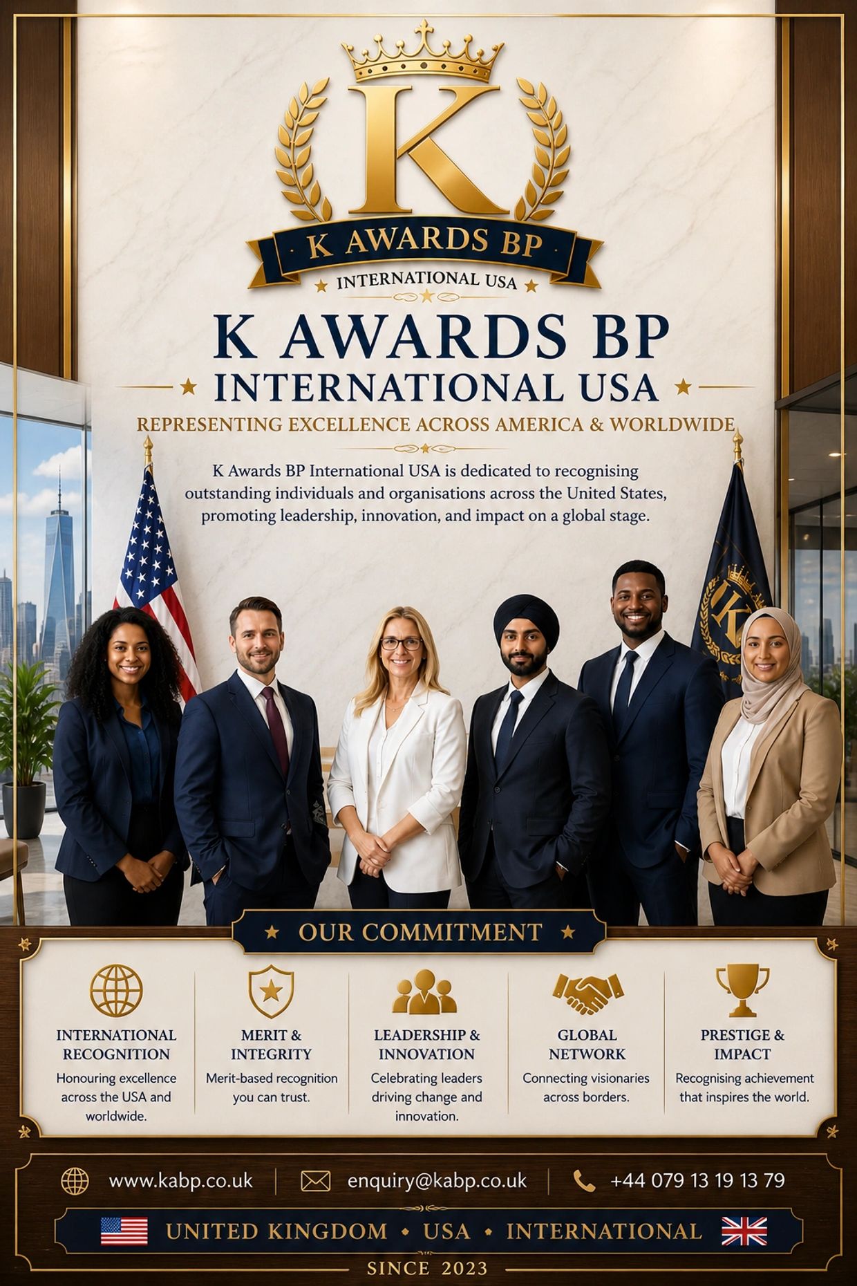 K AWARD BP Global USA network Organising team poster 