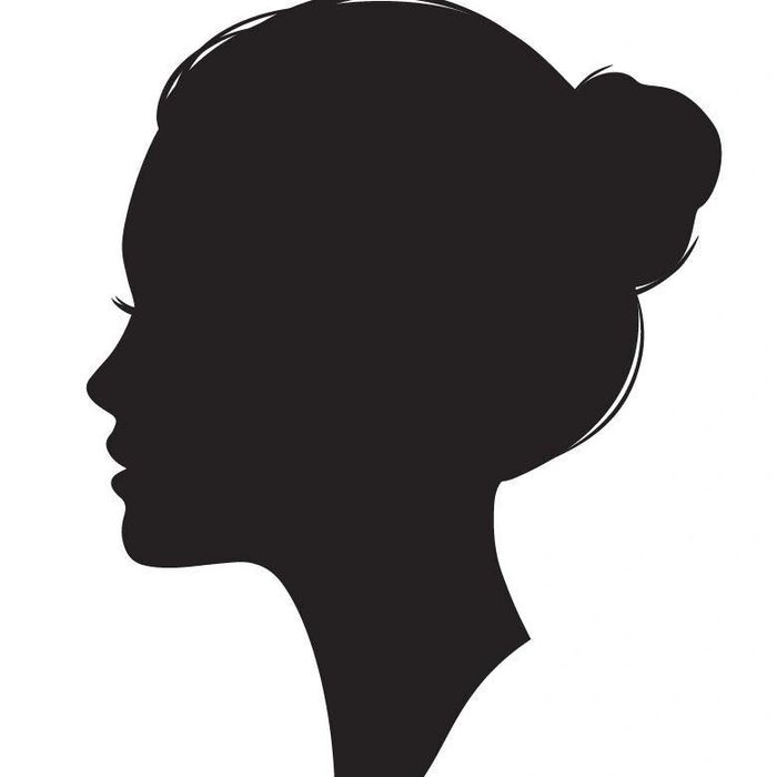 Silhouette of woman's face