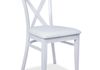 White Bent Cross Chair (Call for price)