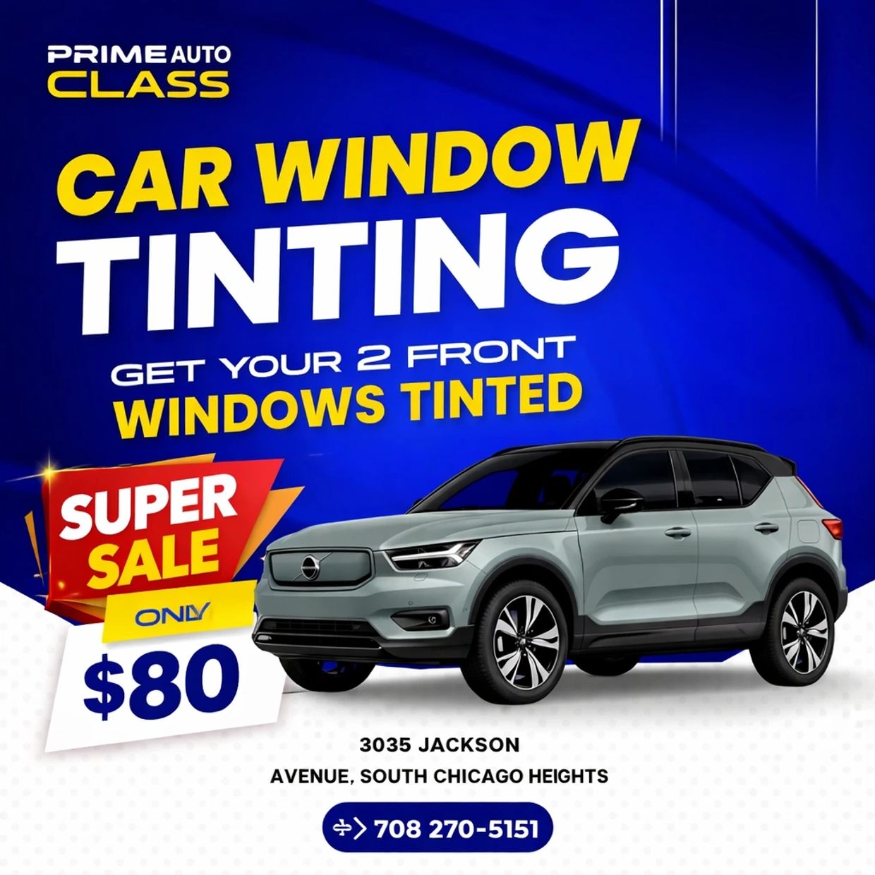 Car Window Tinting in Chicago Heights From $80