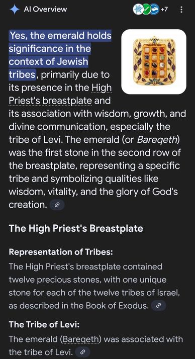The hidden symbolic meaning of the "EMERALD" in 🇺🇸 Cannabis... stems from the Tribe Of Levi