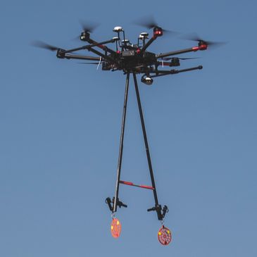 Drone bird diverter installation