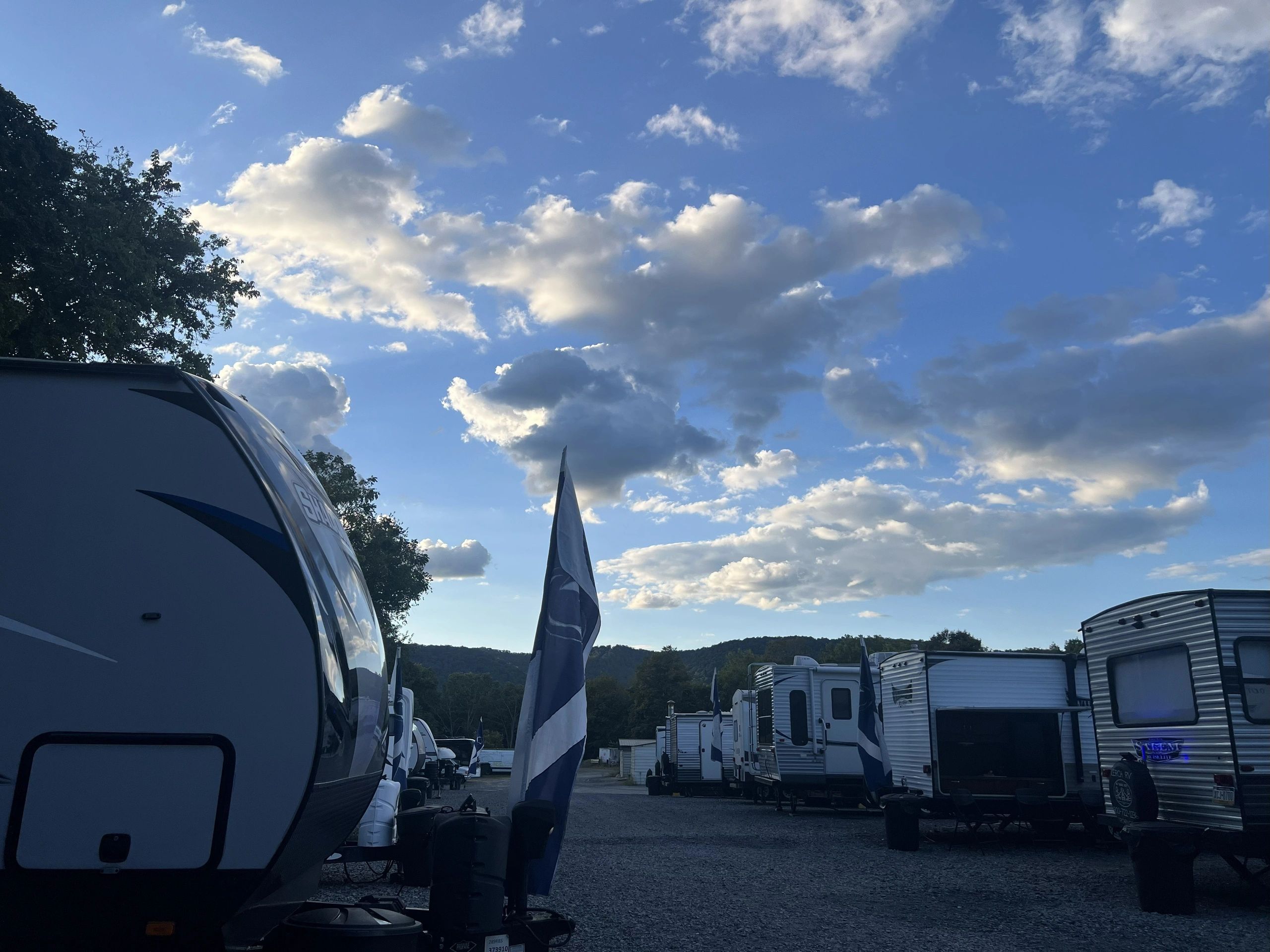 Blue White RV