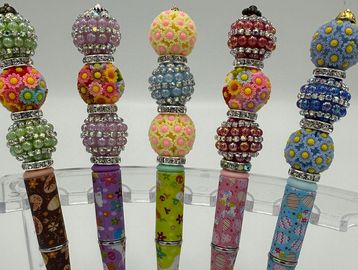 Spring, Flowers, Easter, the pen shafts are Easter friendly with the adornment of flowering 16mm bea