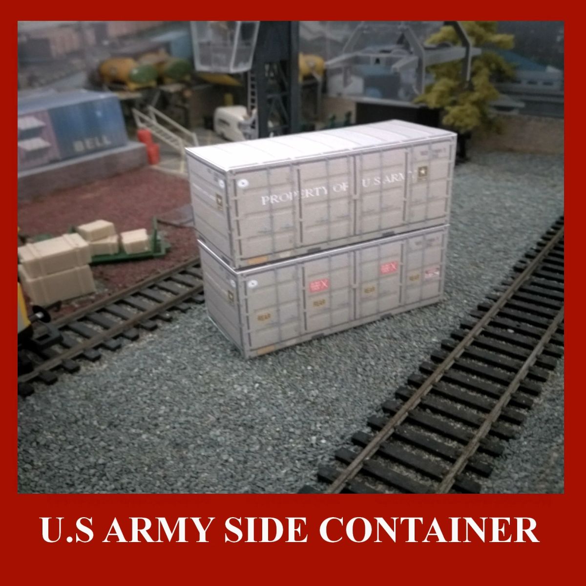 Army U.S.A Shipping Container Card Kit