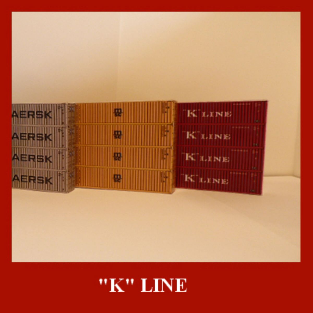 Container K Line Stack K-Line (Europe) Ltd Stacker Shipping Container Card Kit