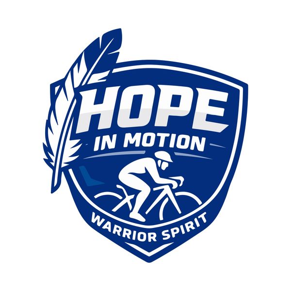 A warrior moving forward with purpose, guided by spirit, carrying hope to those who need it most. 
