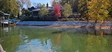 Rip Rap on a steep river bank on Watts Bar Lake