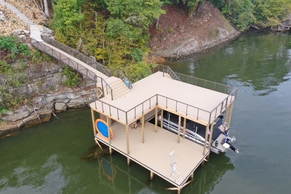 Beautiful Two Story Dock On Chickamauga Lake