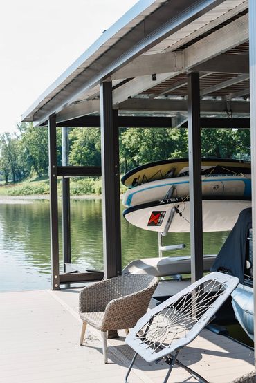 Chattanooga Lifetime Warranty Aluminum Floating Dock with accessories