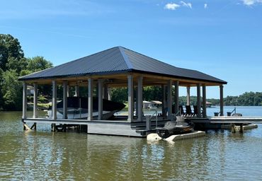 Stationary Dock Built on Watts Bar Lake with all the upgrades