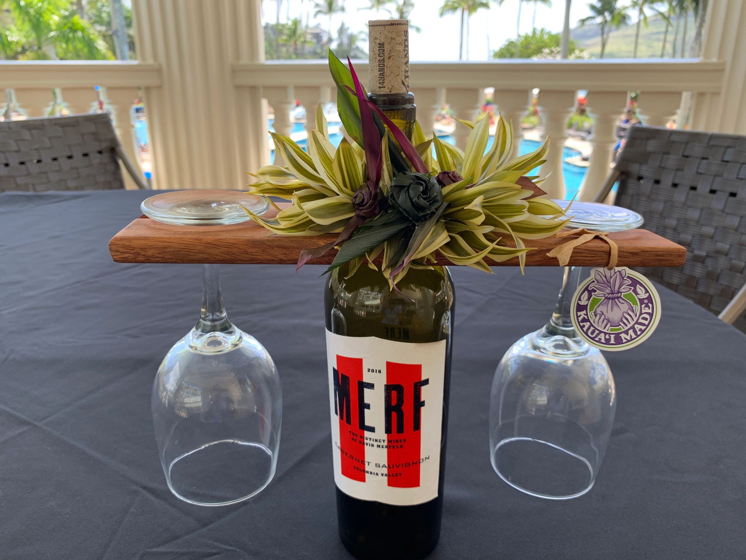 Big Island Koa wine rack