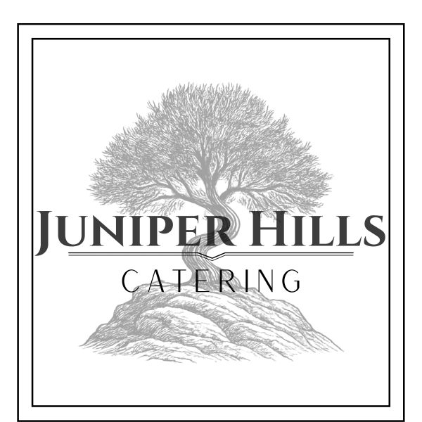 Logo of Juniper Hills Catering with a tree on a hill.