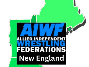 Logo of Allied Independent Wrestling Federations New England.